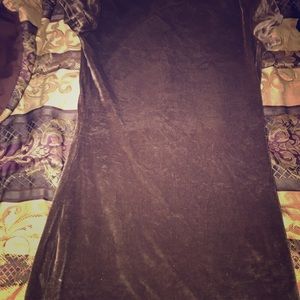 Crushed velvet dress